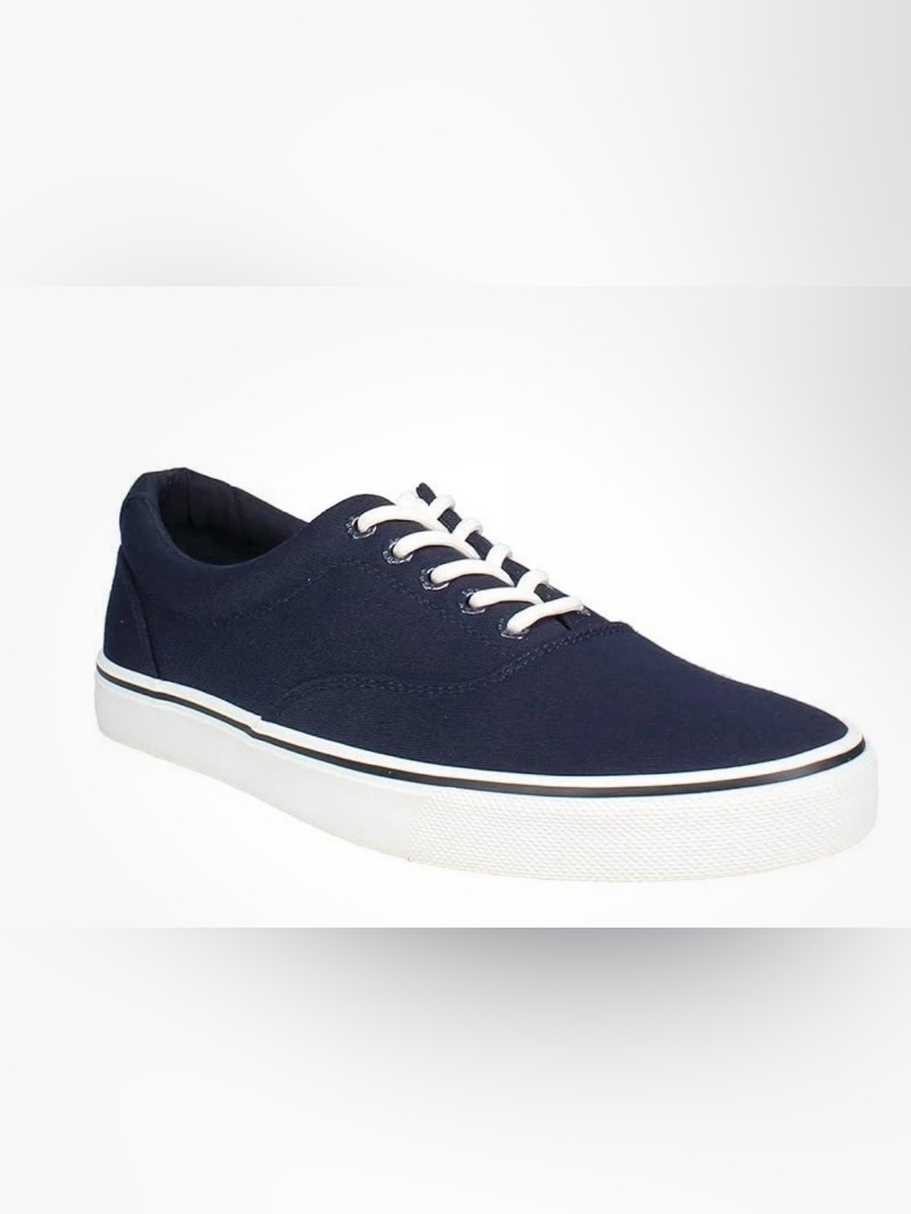 Izod Men's Canvas Shoes Rangley Memory Foam Comfort Lace Up Sneakers Quick Ship